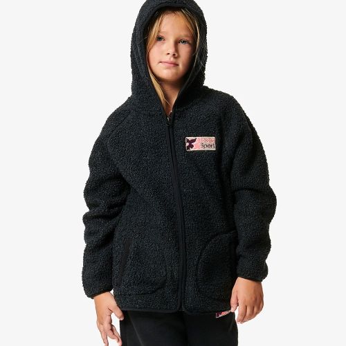 Body Action Girls Boucle Faux Sheepskin Jacket