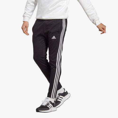 Adidas Essentials Single Jersey Tapered Open HEm 3-Stripes Pants
