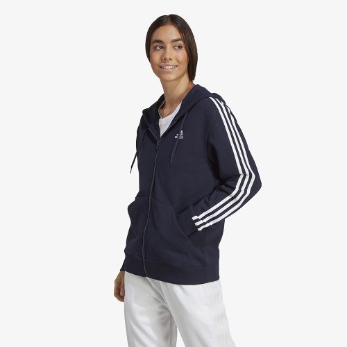Adidas Essentials 3-Stripes French Terry Regular Full-Zip Hoodie