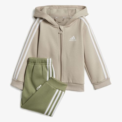 Adidas Essentials 3 Stripes Full Zip Fleece Set