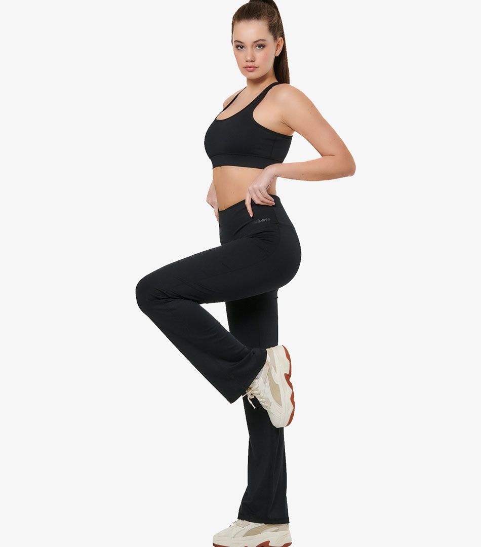 Body Action High Waisted Wide-Leg Leggings