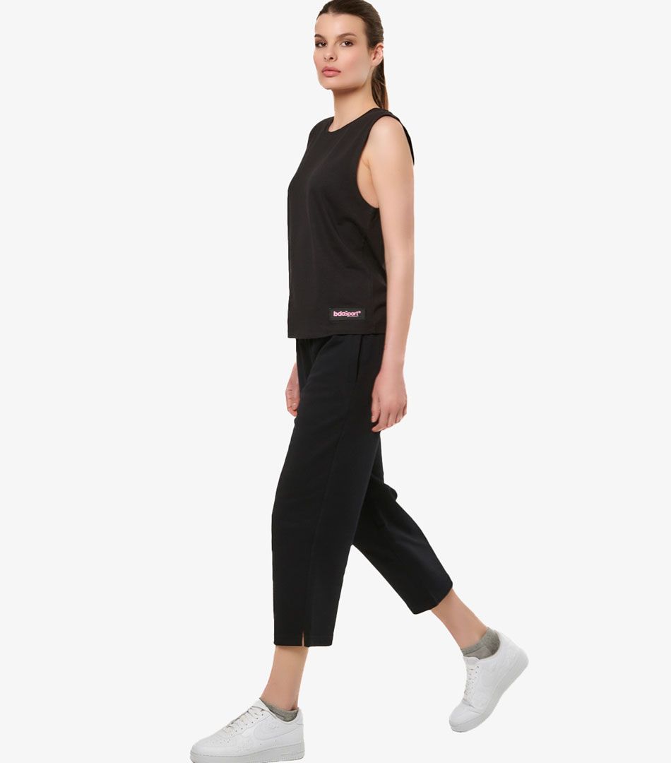 Body Action Wide-Leg Cropped Pants