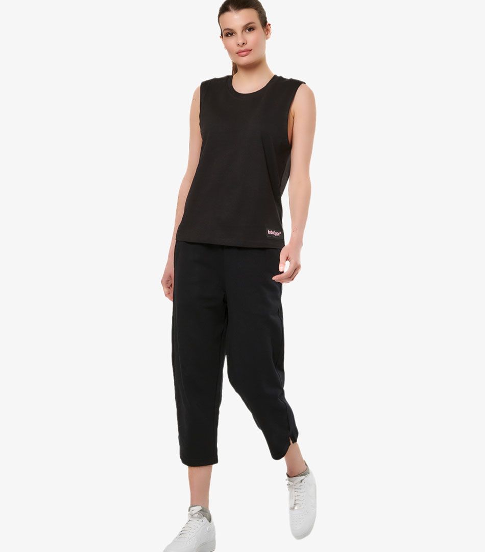 Body Action Wide-Leg Cropped Pants