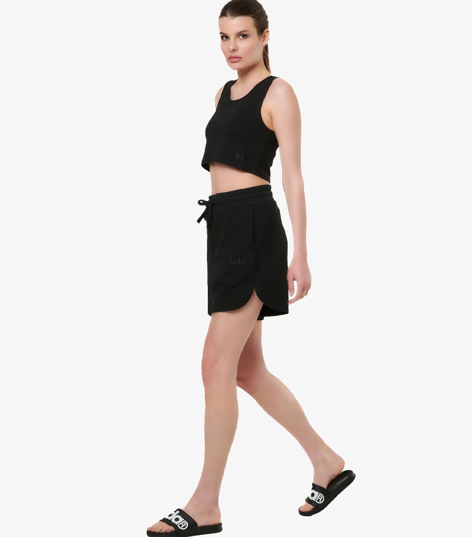 Body Action Waffle Crop Sleeveless Top