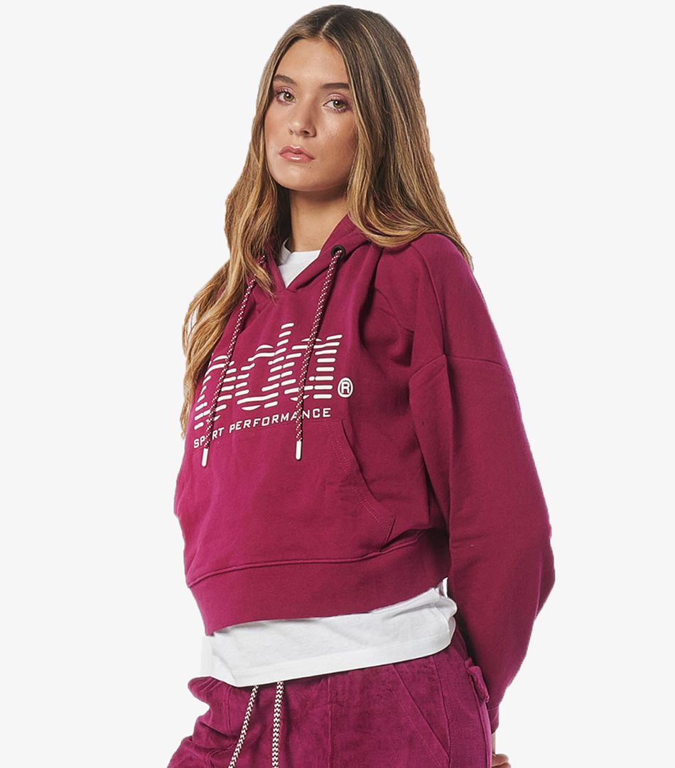 Body Action Oversized Cropped Hoodie
