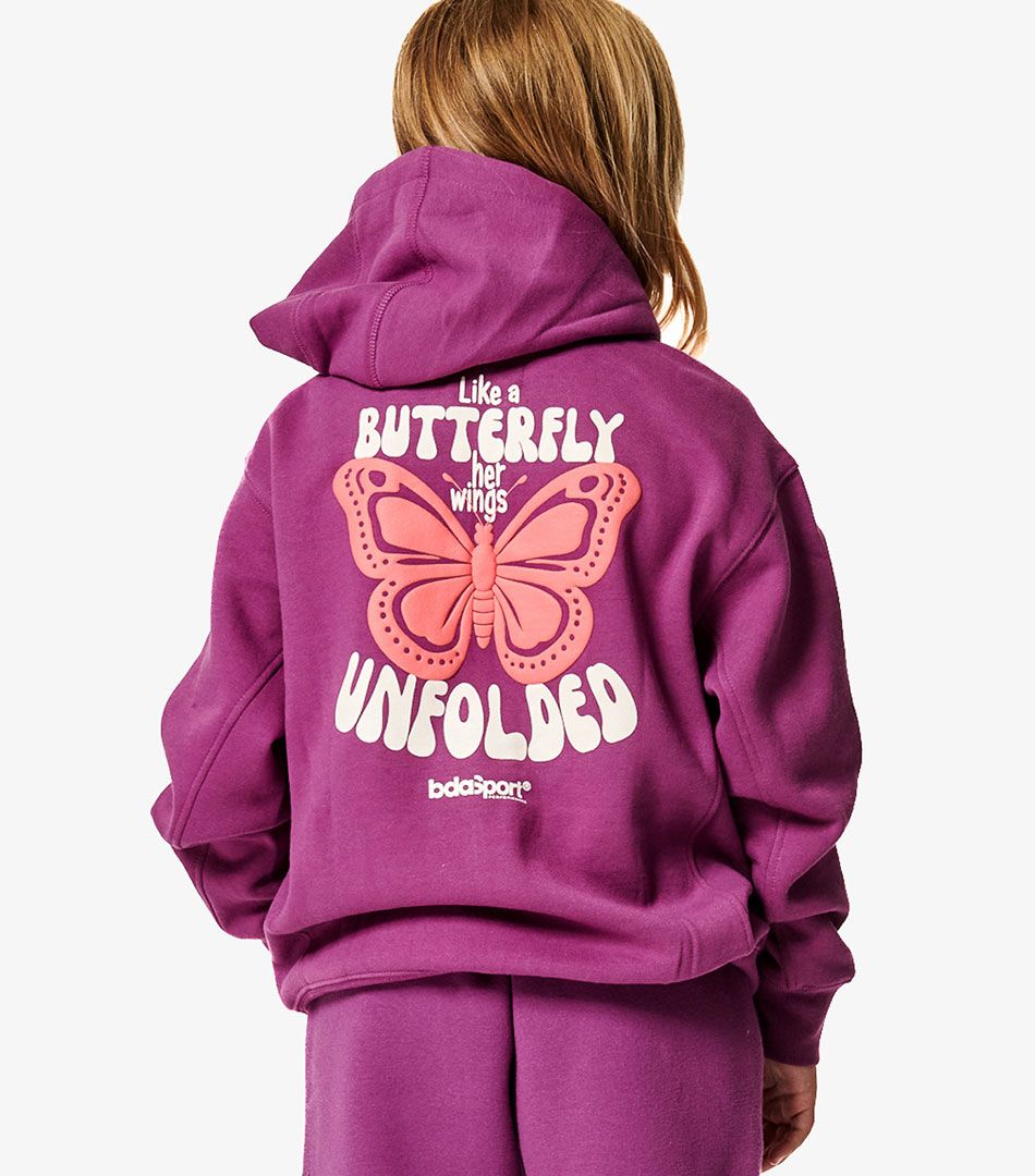 Body Action Girls Long Sleeve Full Zip Hoodie