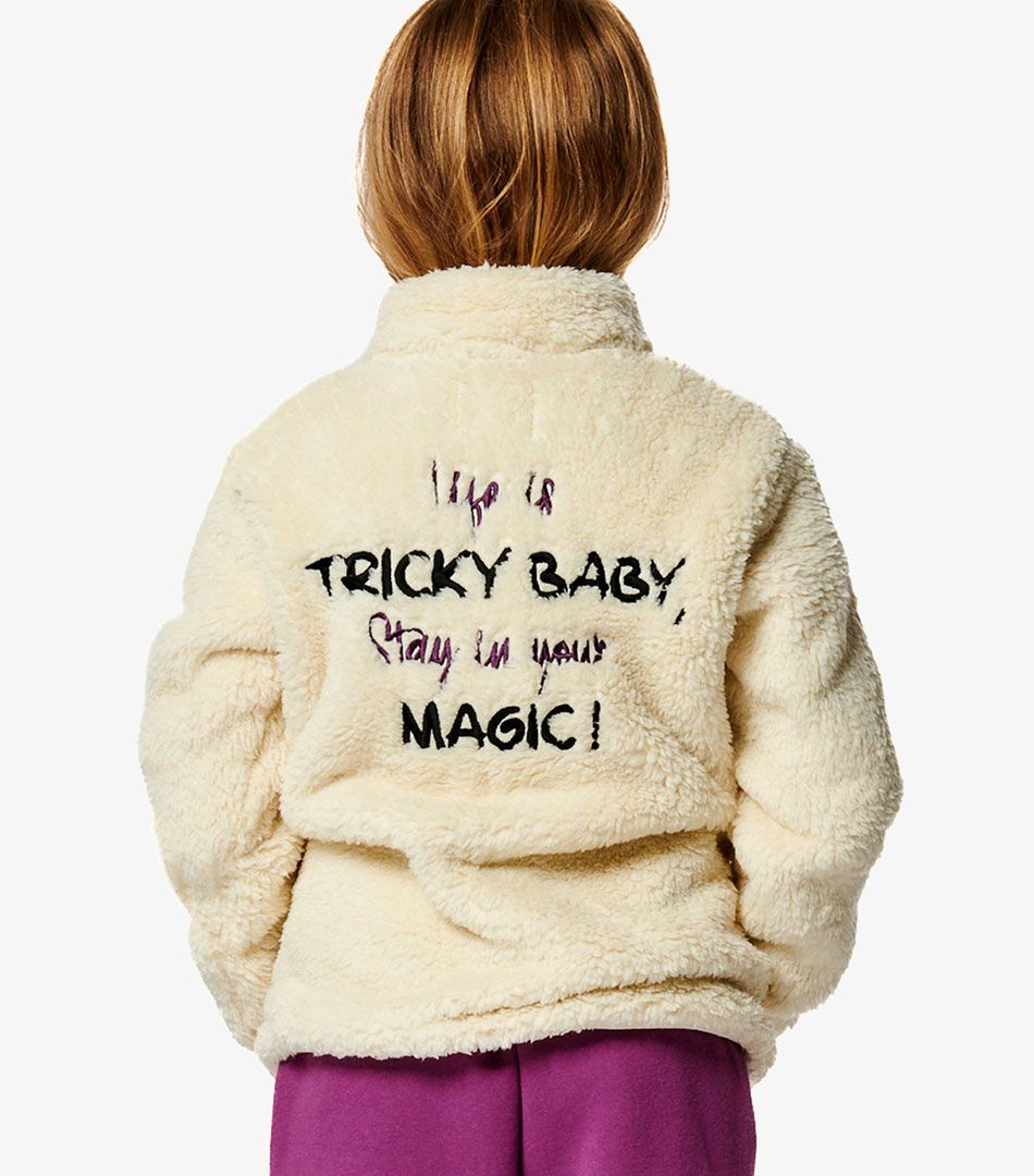 Body Action Girls Fluffy Fleece Jacket