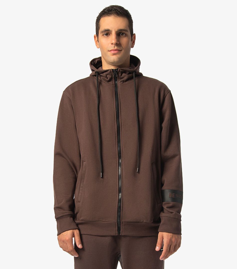 Be:Nation Full Zip Hood And Side Zip Pockets