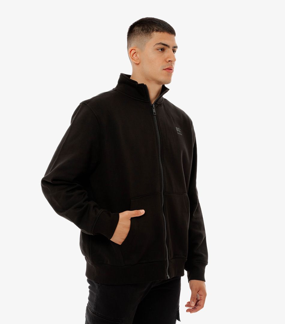 Be:nation Logo Full Zip Mock Neck