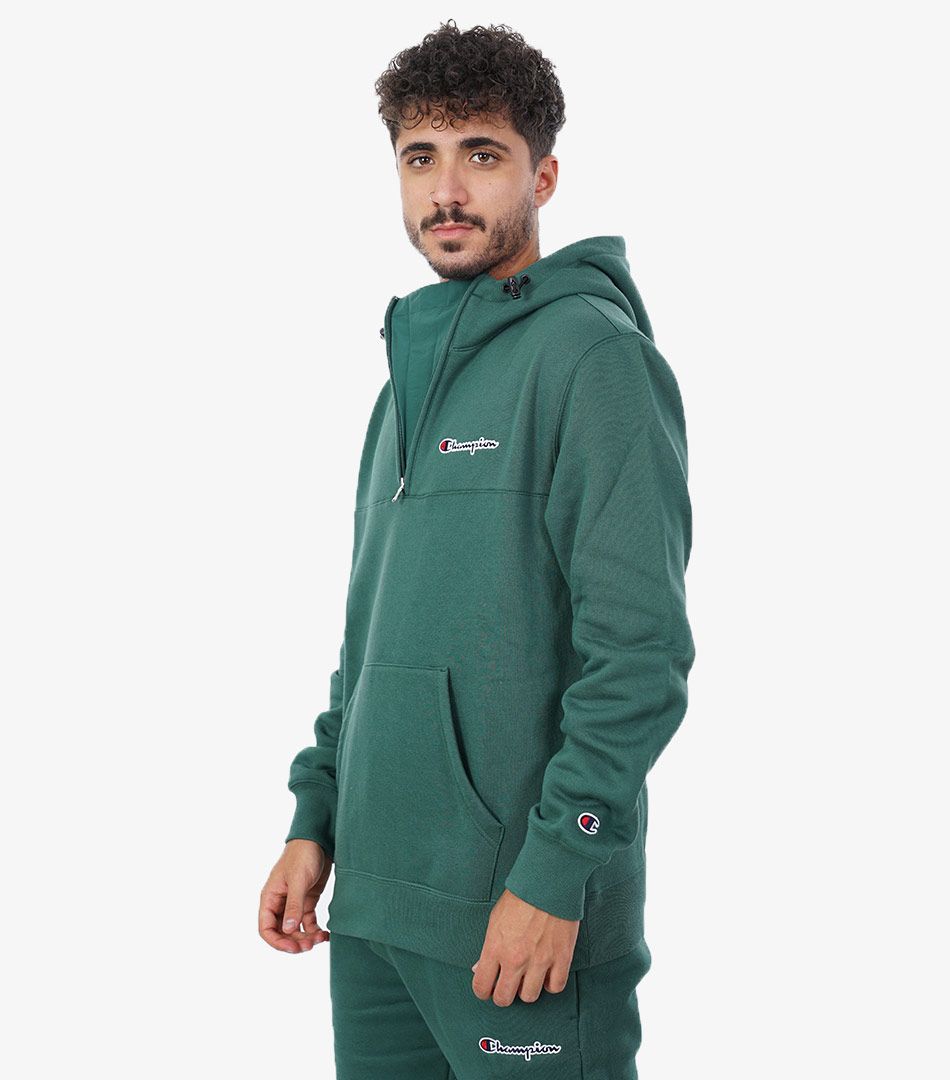 Champion Rochester Small Script Logo Half Zio Hoodie