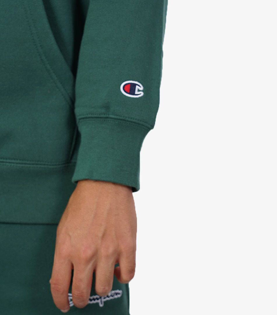 Champion Rochester Small Script Logo Half Zio Hoodie