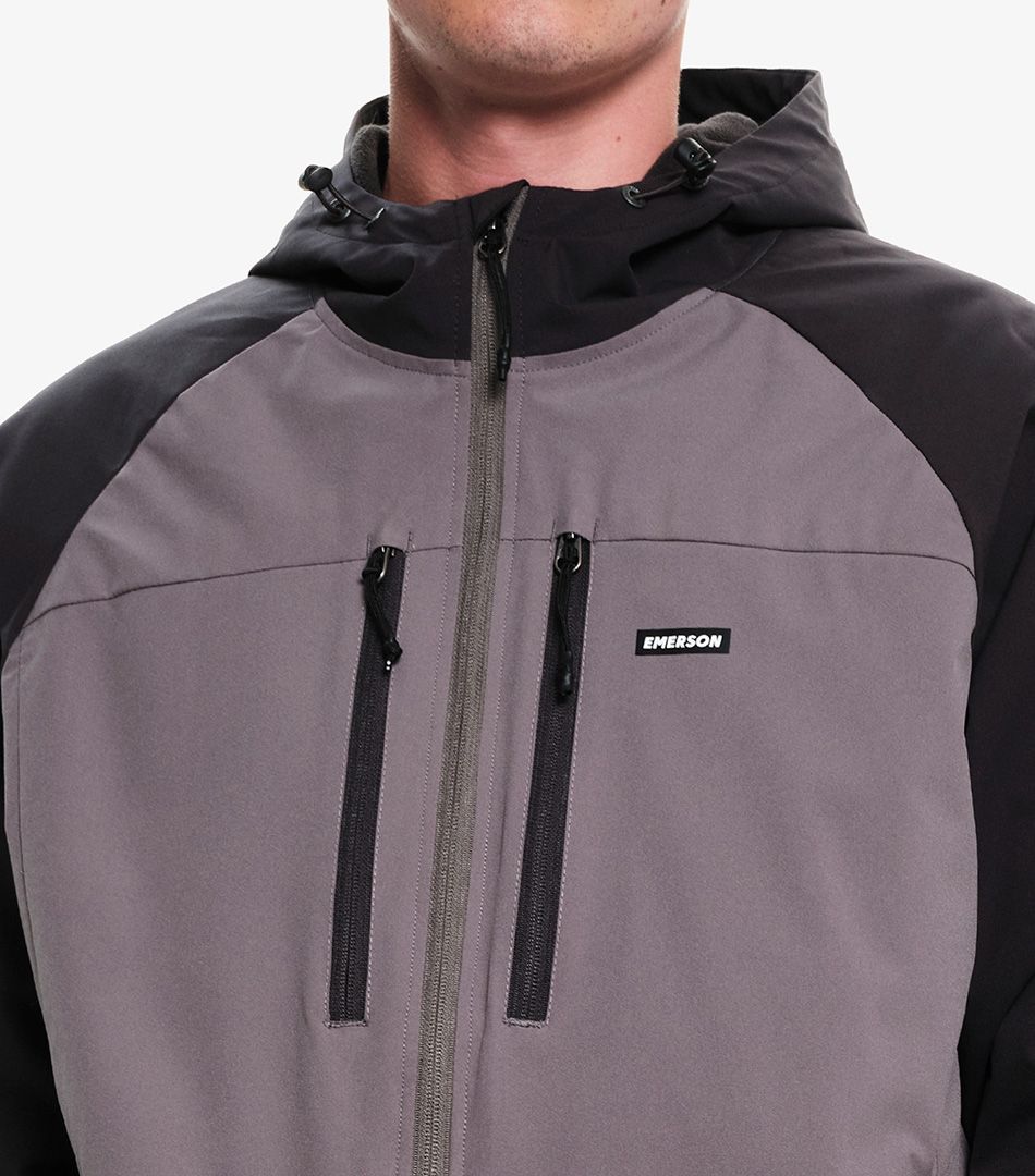 Emerson Ribbed Hooded Jacket