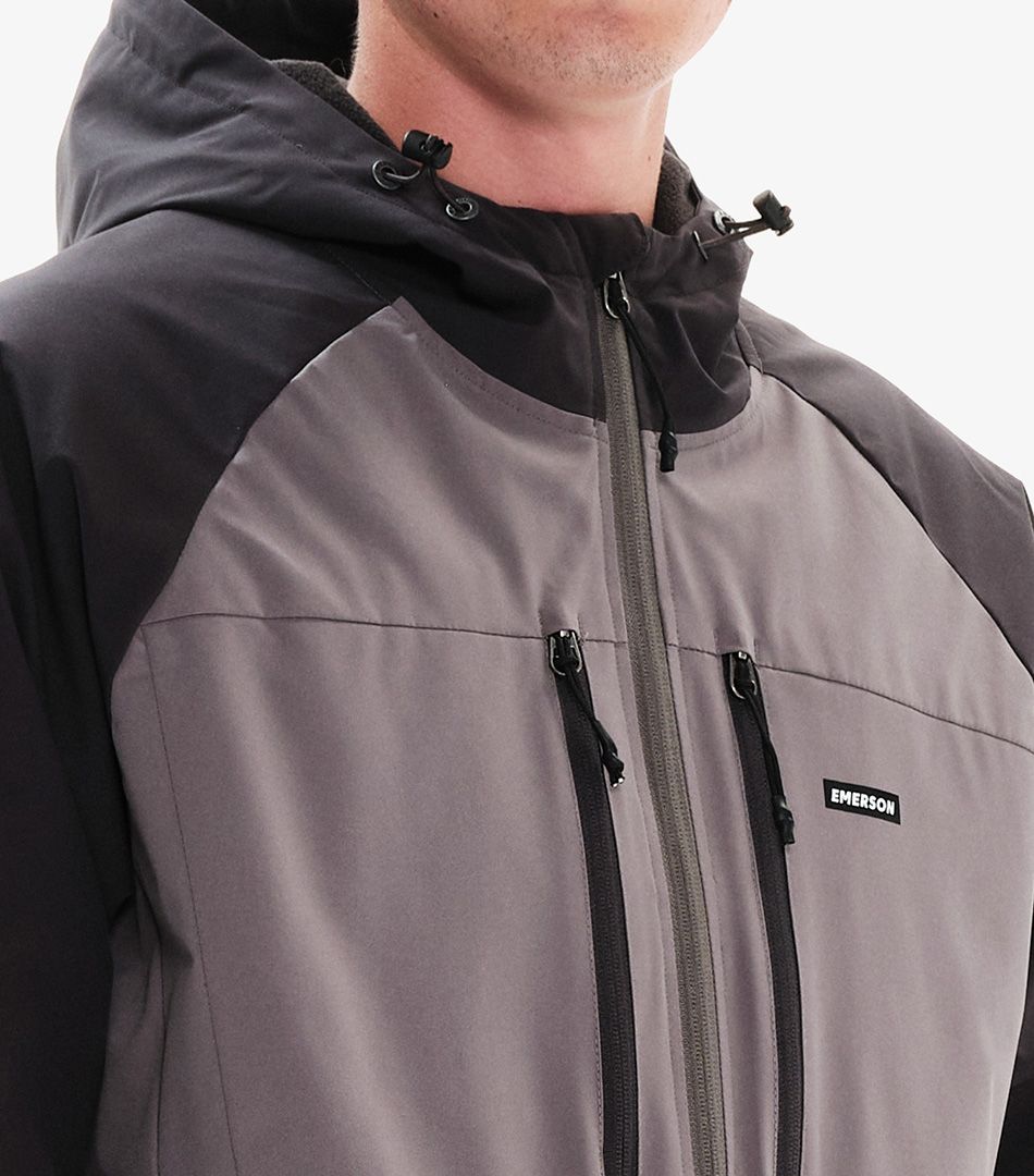 Emerson Ribbed Hooded Jacket