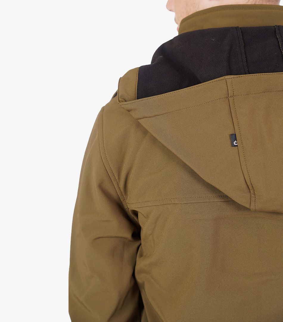 Emerson Soft Shell Rib Jacket Double Hooded