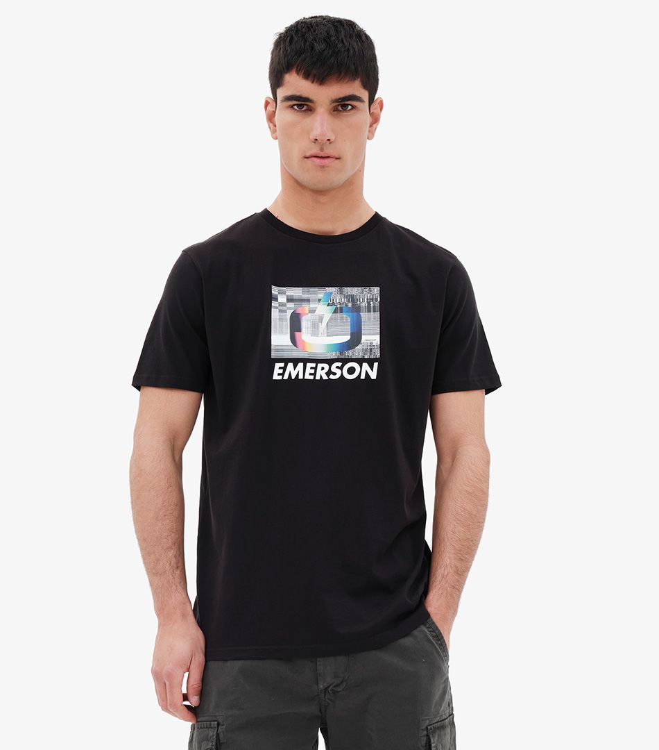 Emerson Glitch Logo T-Shirt