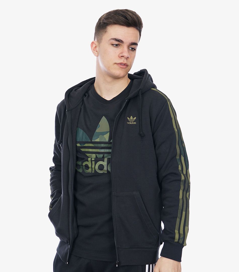 adidas camo quarter zip