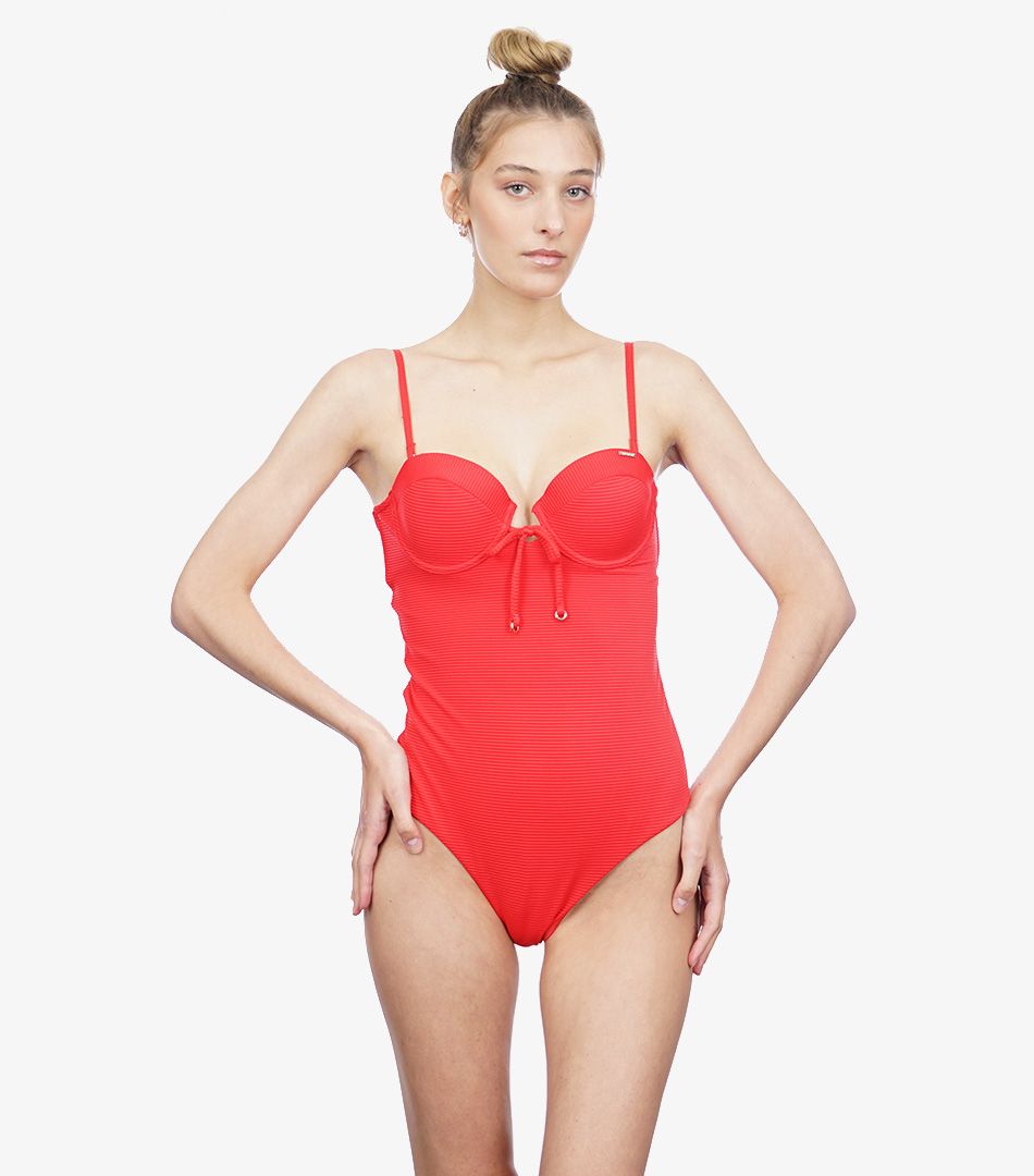 Superdry Alice Textured Cupped Swimsuit