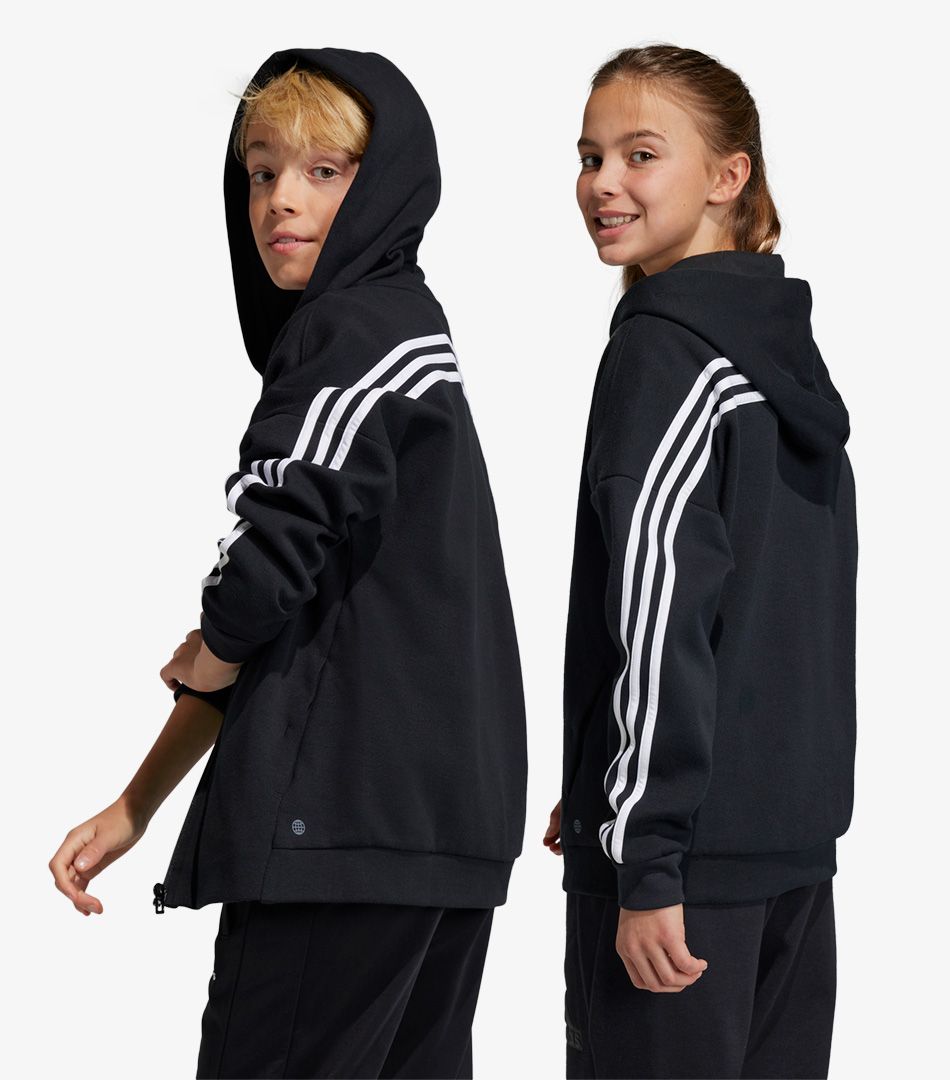 Adidas Future Icons 3-Stripes Full-Zip Hooded Track Top
