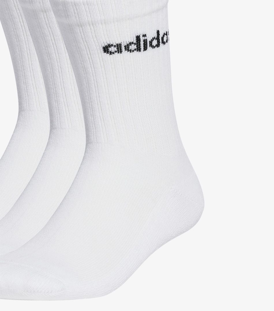 Adidas Linear Crew Cushioned Socks 3 Pairs