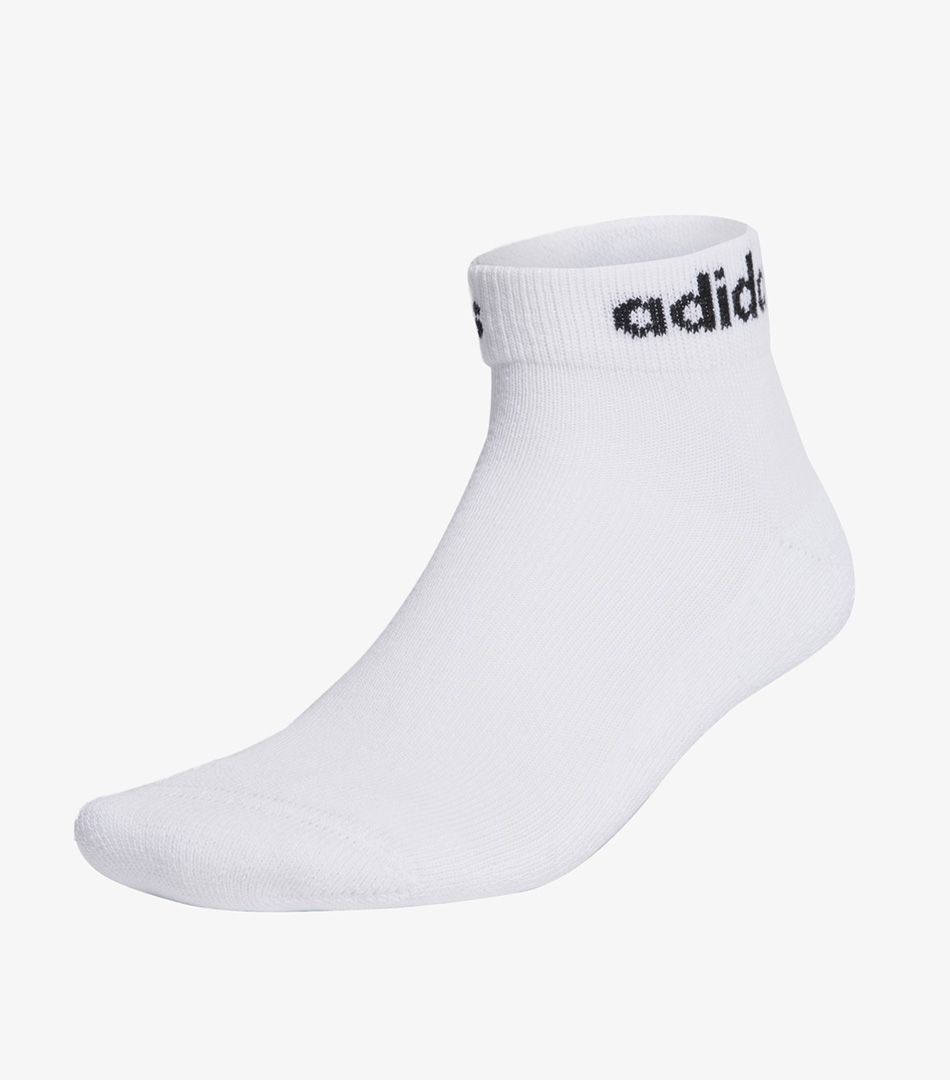 Adidas Linear Ankle Socks Cushioned Socks 3 Pairs