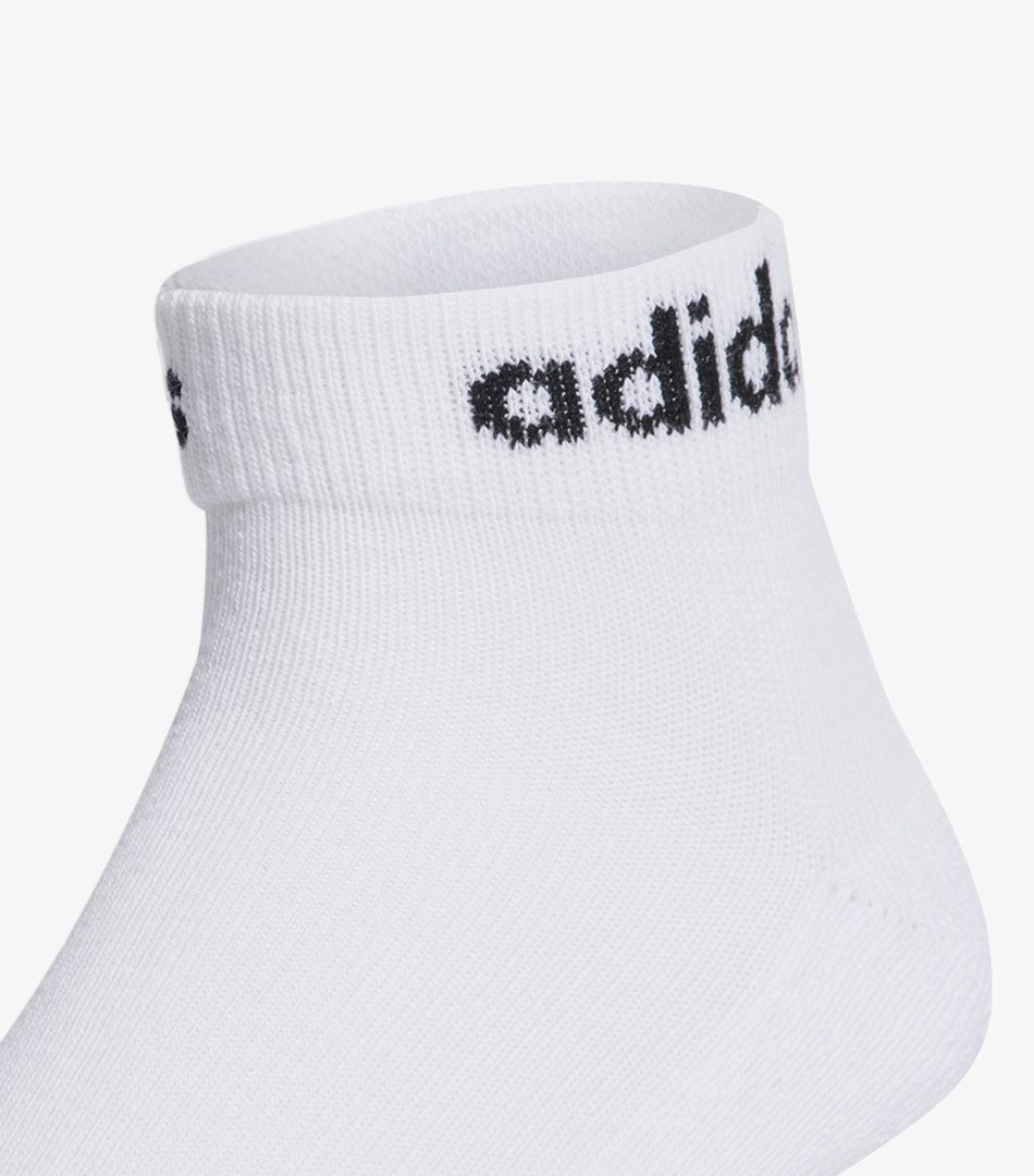 Adidas Linear Ankle Socks Cushioned Socks 3 Pairs