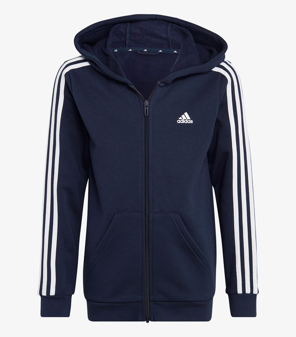 Adidas Essentials 3-Stripes Fleece Full-Zip Hoodie