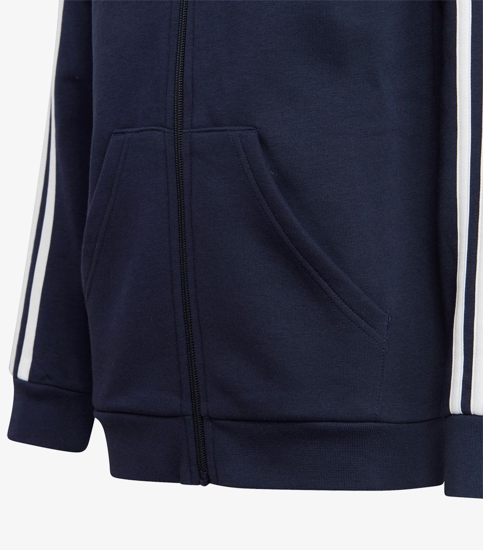 Adidas Essentials 3-Stripes Fleece Full-Zip Hoodie