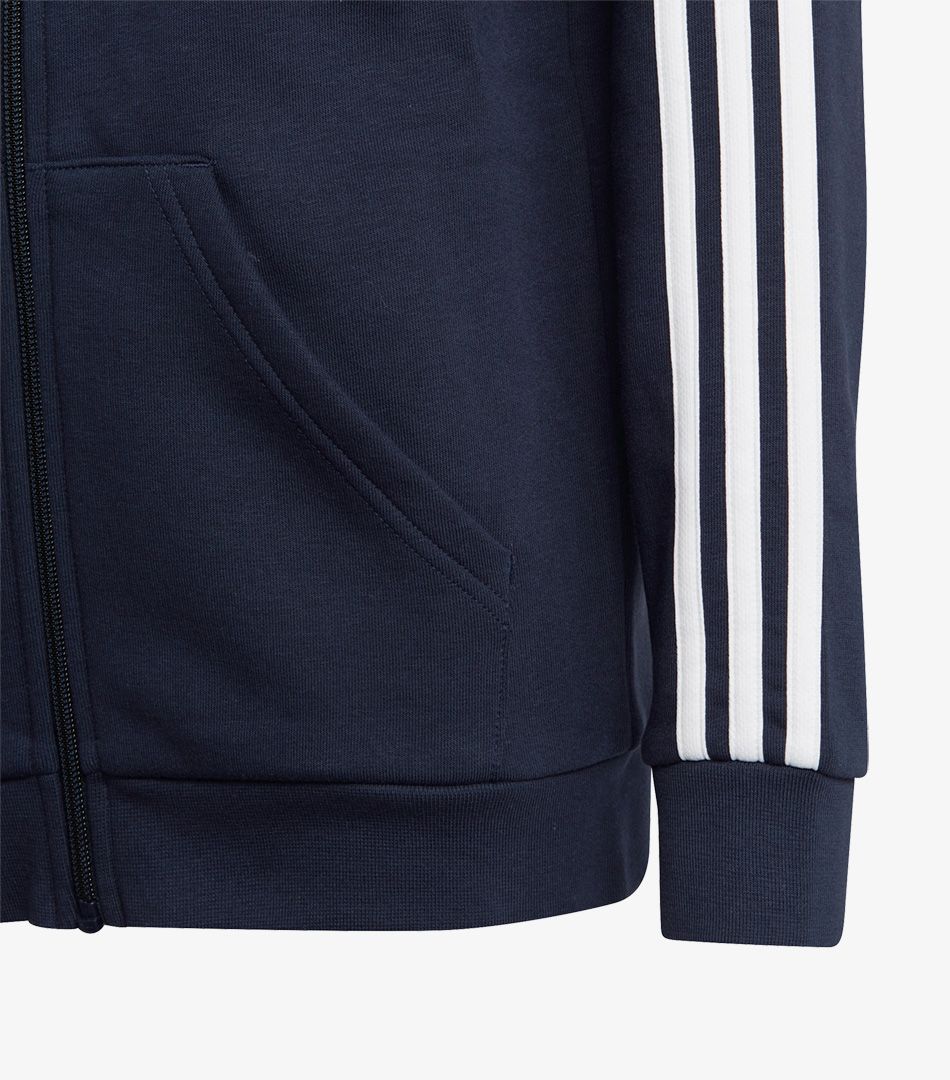 Adidas Essentials 3-Stripes Fleece Full-Zip Hoodie