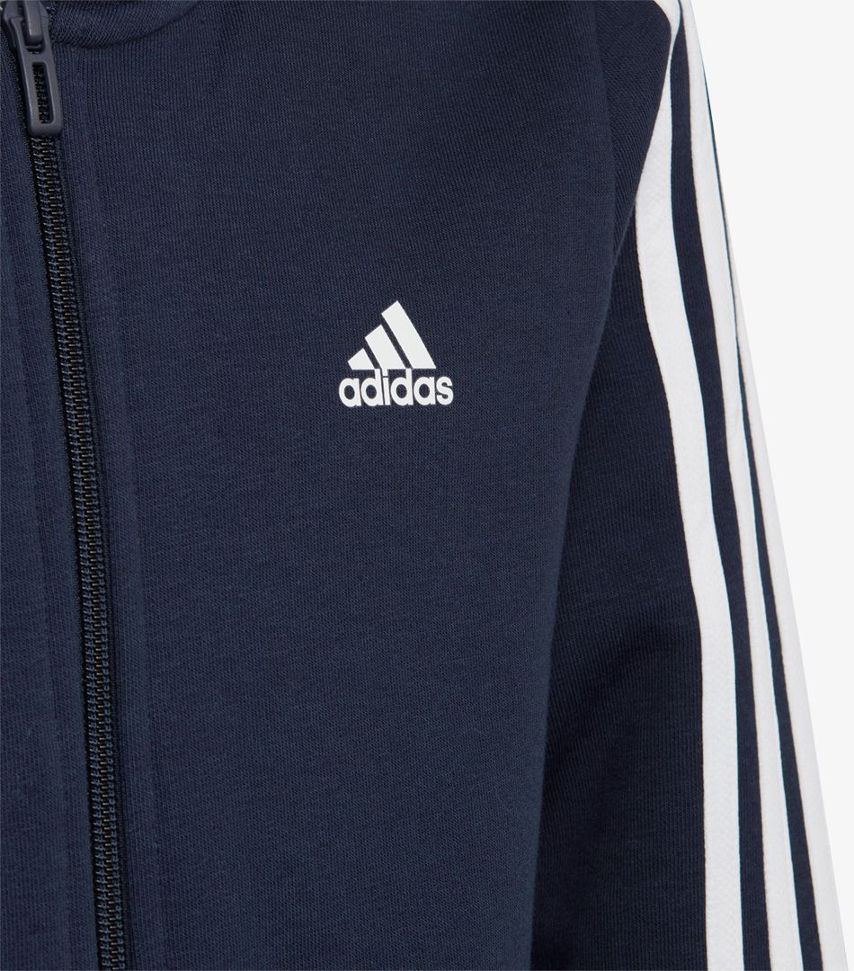 Adidas Essentials 3-Stripes Fleece Full-Zip Hoodie