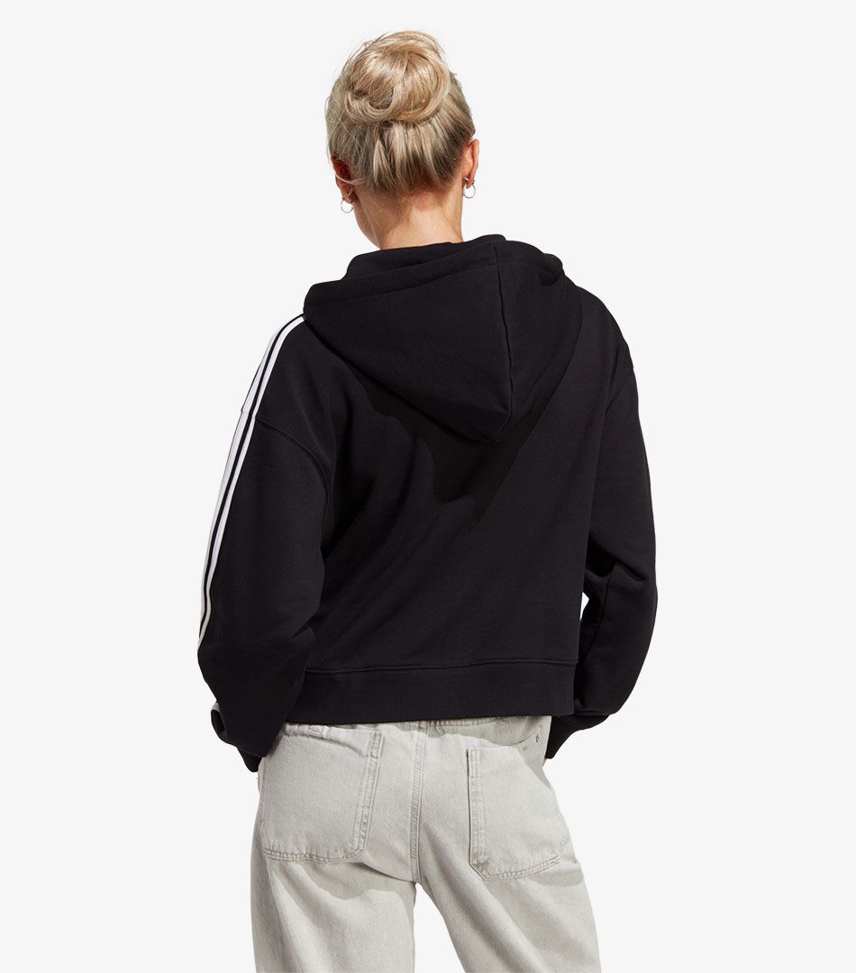 Adidas Essentials 3-Stripes French Terry Bomber Full-Zip Hoodie
