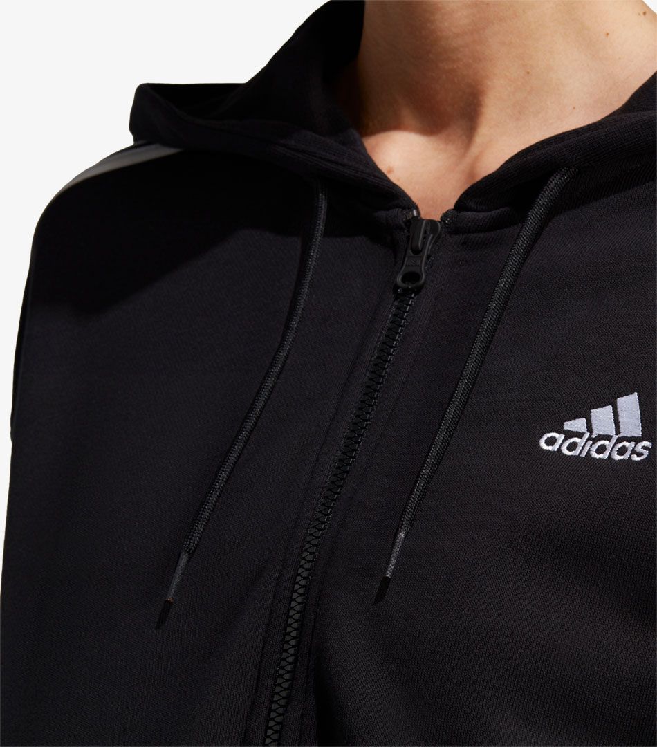 Adidas Essentials 3-Stripes French Terry Bomber Full-Zip Hoodie