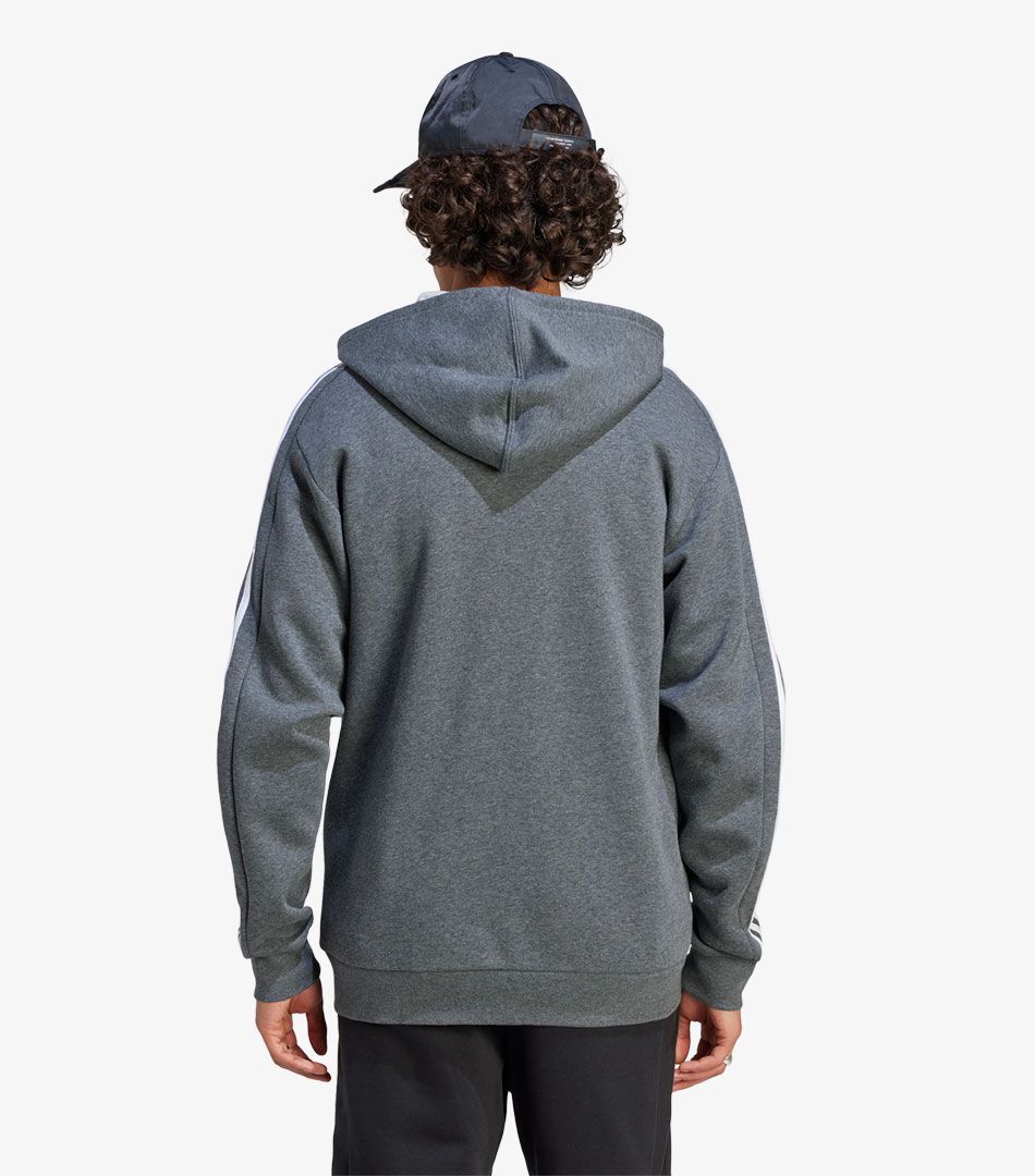 Adidas Essentials Fleece 3-Stripes Full-Zip Hoodie