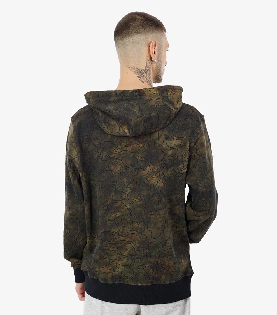 Franklin & Marshall Half-Zipper Camouflage Hoodie