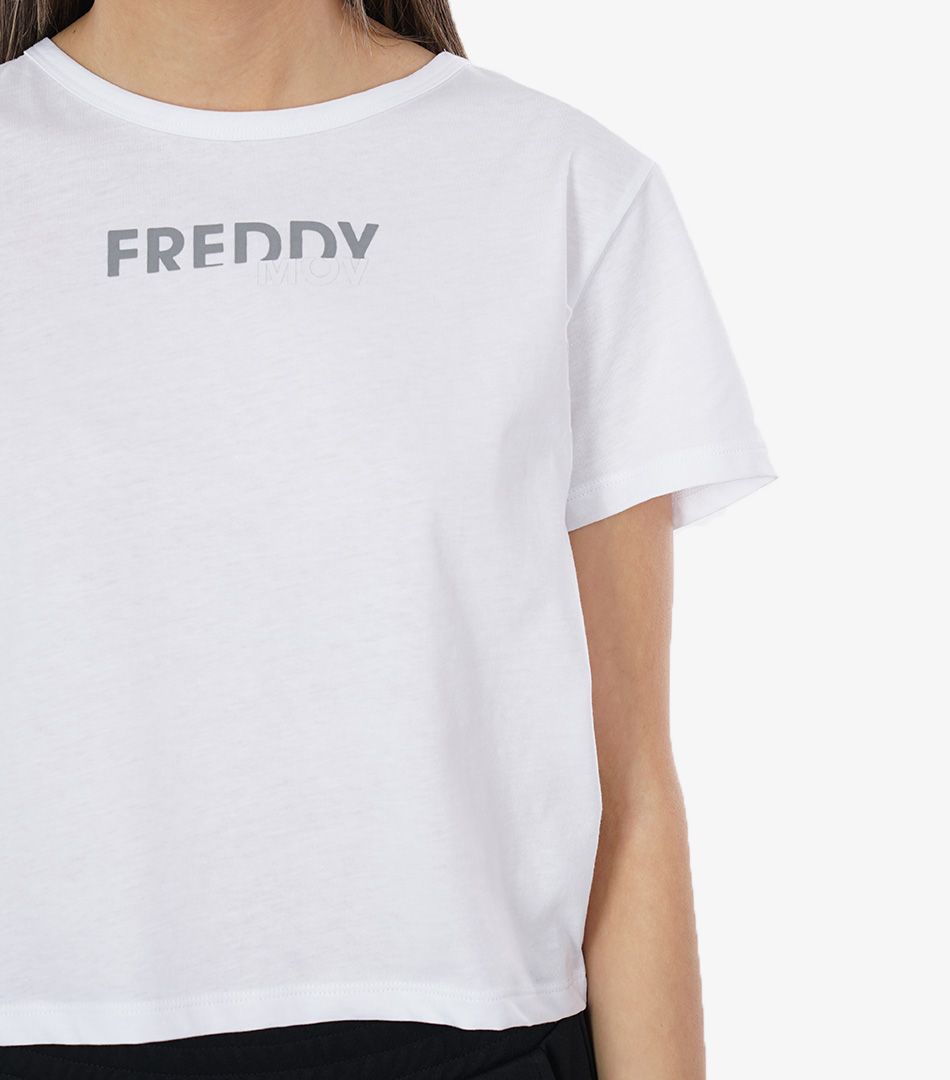 Freddy Cropped FREDDY MOV Print Tee